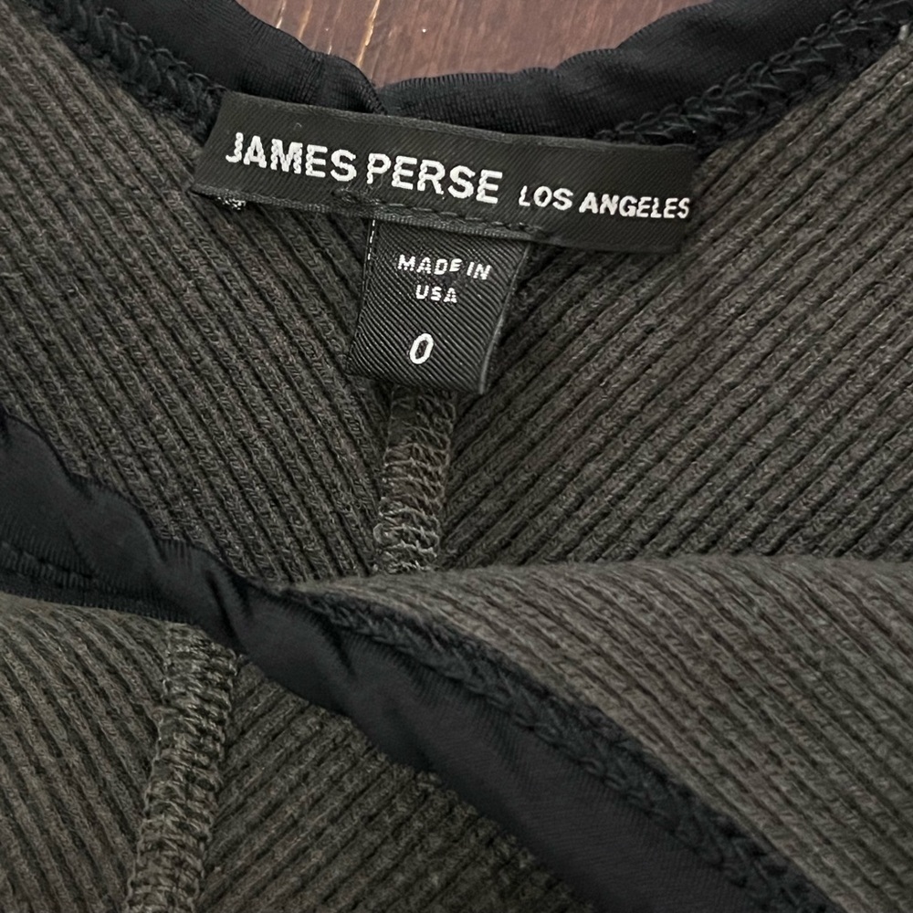 James Perse Chevron Rib Cami Dress - Picture 4 of 7
